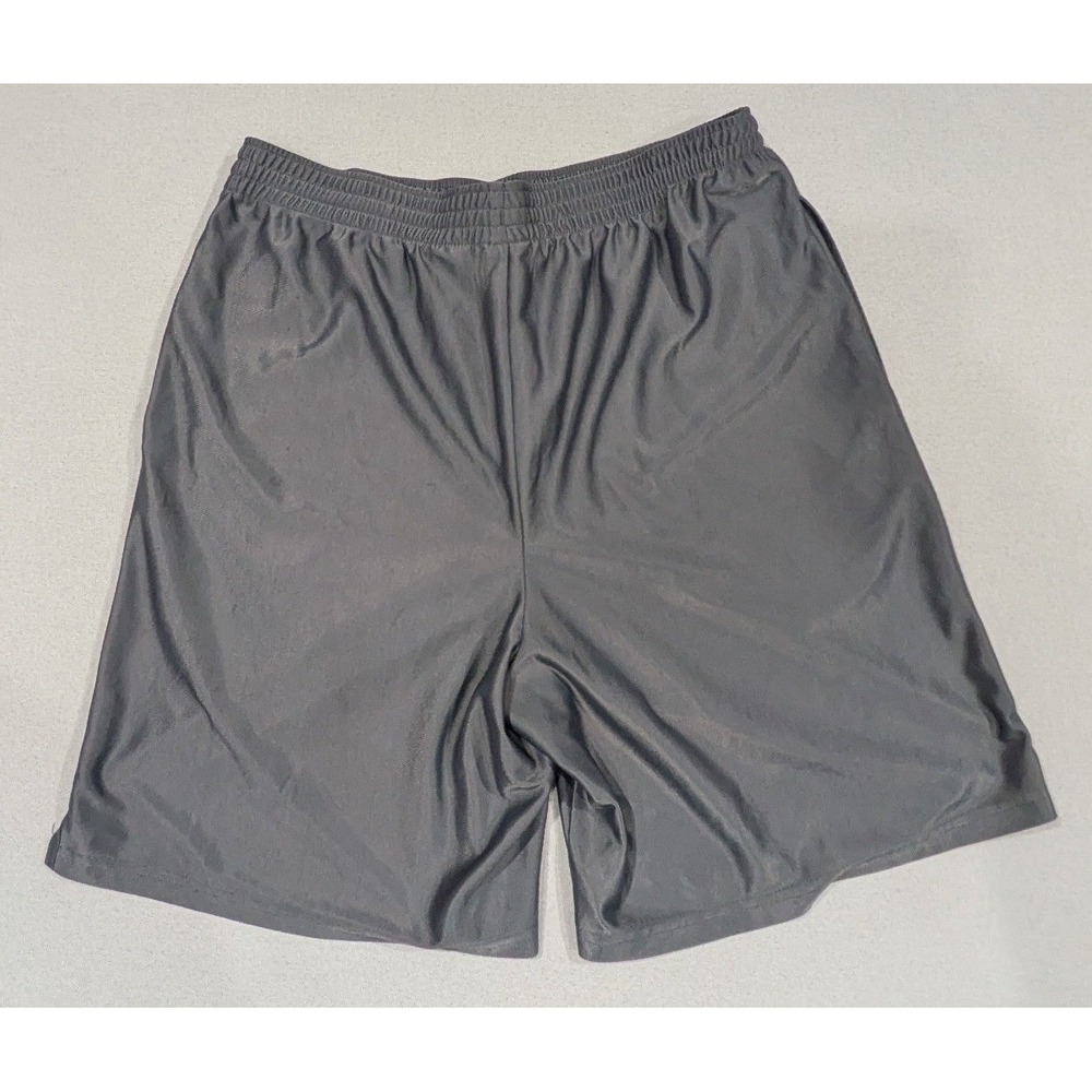 Bugle Boy Athletic Shorts Mens L Grey Excellent 90s Y2K Polyester Gym Shorts - Picture 4 of 5